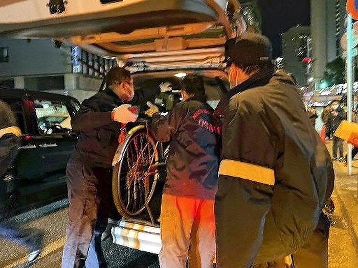 Fire in a building in Kitashinchi, Osaka Bicycle seized by Osaka Prefectural Police at 11:10 p.m. in Kita ku, Osaka Bicycles seized by Osaka Prefectural Police in Kita ku, Osaka, on March 18.