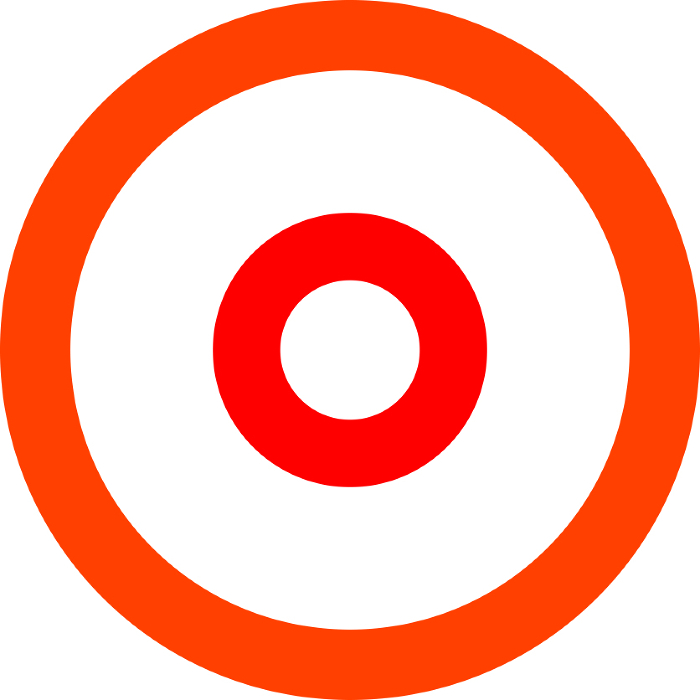 Clip art of red target