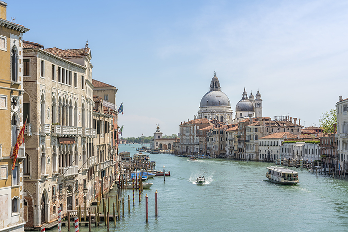 Venice, Italy Europe, Italy, Veneto, Venice: the classical Canal Grande s postcard from the Academy Bridge, Photo by Massimiliano Montella