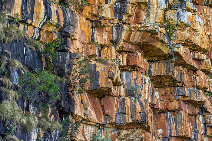 A sandstone cliff near Talbot Bay in the Kimberley Region of Northwest Australia., Photo by Ralph Lee Hopkins / Design Pics