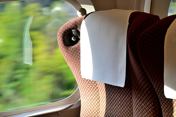 Tokaido Shinkansen seat and train window N700S