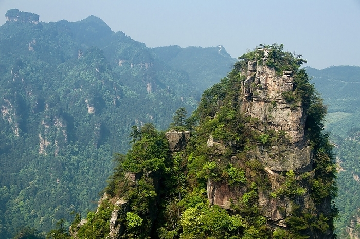 China: Quartzite sandstone pillars and peaks, Wulingyuan Scenic Area, Hunan Province Wulingyuan Scenic Reserve  Chinese:      pinyin: W l ng Yu n  is a scenic and historic interest area in Hunan Province. It is noted for its approximately In 1992 it was designated a UNESCO World Heritage Site. UNESCO World Heritage Site.