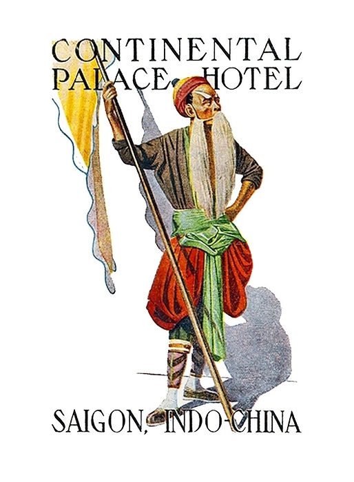 Vietnam: Advertising poster featuring Chinese Opera in Cholon, the Continental Palace Hotel, Saigon, c.1920s  artist: Dan Sweeney, 1880   1958  It was named after the prestigious H  tel Continental in Paris, and is located in District 1, It is located in District 1, the central business district of the city  Saigon . The hotel is situated by the Saigon Opera House and was built in 1880 by the French.  br   br  The hotel has undergone a few refurbishments over the years, whilst still maintaining the essence of its original architecture and style.  The Ho Chi Minh City Hotel Continental has also been featured in the Hollywood movie The Quiet American, an adaptation of Graham Greene s novel with the same name. Another movie in which it was featured was Indochine. It is located near the City Post Office, built in 1891, the People s Committee of Ho Chi Minh City Building  1898 . It is located near the City Post Office, built in 1891, the People s Committee of Ho Chi Minh City Building  1898, formerly the Hotel De Ville  and Notre Dame Cathedral  1880 .  br   br    Graham Greene lived in the Continental while writing  The Quiet American  and working as a journalist during the latter days of the French Colonial period It is located on the intersection of Le Loi street and the bustling Dong Khoi Street, Rue Catinat during the latter days of the French. br   br   br   Graham Greene lived in the Continental while writing  The Quiet American  and working as a journalist during the latter days of the French Colonial period.  The Continental was also home to the Indian poet Rabindranath Tagore  1913 Nobel Prize for Literature  and Andre Malraux  1933 Prix Goncourt for  Man s Fate , as well as other poets . Fate , as well as other journalists, celebrities, politicians and heads of state.