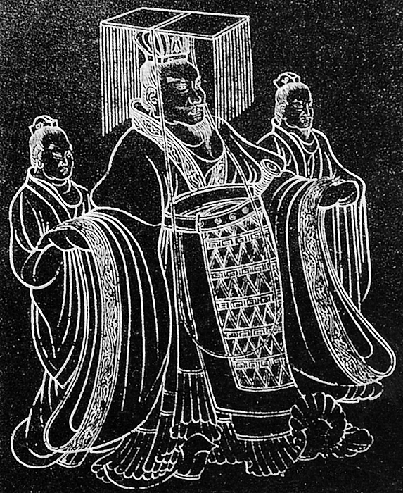China: Emperor Wu of Han  r. 141 87 BCE  with attendants Emperor Wu of Han  pinyin: H nw d   Wade Giles: Wu Ti ,  156  29 March, 87 BCE , personal name Liu Che, was the seventh emperor of the Han Dynasty of China, ruling from 141 to 87 BEC. Emperor Wu is best remembered for the vast territorial expansion that occurred under his reign, as well as the strong and centralized Confucian government.  br   br   br  The Emperor Wu is best remembered for the vast territorial expansion that occurred under his reign, as well as the strong and centralized Confucian state he organized.  He is cited in Chinese history as the greatest emperor of the Han dynasty and one of the greatest emperors in Chinese history. Emperor Wu s effective governance made the Han Dynasty one of the most powerful nations in the world. br   br  He is cited in Chinese history as the greatest emperor of the Han dynasty and one of the greatest emperors in Chinese history.  As a military campaigner, Emperor Wu led Han China through its greatest expansion   at its height, the Empire s borders spanned from modern Emperor Wu successfully repelled the nomadic Xiongnu from systematically raiding northern China and disposing of it. Emperor Wu successfully repelled the nomadic Xiongnu from systematically raiding northern China and dispatched his envoy Zhang Qian in 139 BC to seek an alliance with the Yuezhi of modern Uzbekistan. br   br   br   Emperor Wu s success in the war was a testament to the power of the Emperor.  Although historical records do not describe him as a follower of Buddhism, exchanges probably occurred as a consequence of these embassies. However historical records do not describe him as a follower of Buddhism, exchanges probably occurred as a consequence of these embassies, and there are suggestions that he received Buddhist statues from Central Asia, as depicted in Mogao Caves murals. Although historical records do not describe him as a follower of Buddhism, exchanges probably occurred as a consequence of these embassies, and there are suggestions that he received Buddhist statues from Central Asia, as depicted in Mogao Caves.