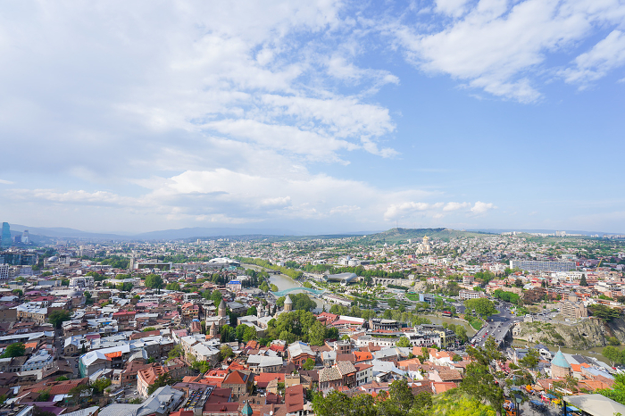 Streetscape of Tbilisi, Georgia