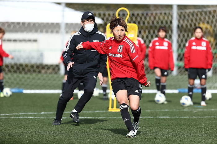 Nadeshiko Japan Training Camp Japan s Rin Sumida during a training camp ahead of the AFC Women s Asian Cup 2022 at Prince Takamado Memorial JFA YUME Field in Chiba, Japan, January 15, 2022.  Photo by JFA AFLO 
