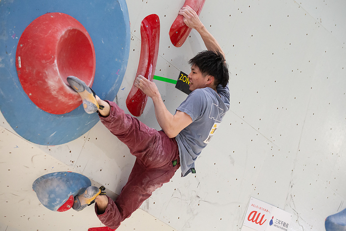 Sport Climbing 17th Bouldering Japan Cup Taisei Ishimatsu during the Sport Climbing 17th Bouldering Japan Cup Men s Semi final at Yokkaichi Dome in Mie, Japan, February 6, 2022.  Photo by JMSCA AFLO 