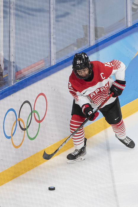 Beijing 2022 Olympic Winter Games Chiho Osawa  JPN  February 12, 2022 Ice Hockey Women s Play offs Quarterfinals Finland  FIN  vs Japan  JPN  7 1 during the Beijing 2022 Olympic Winter Games at Wukesong Sports Centre, Beijing, China.   Photo by Enrico Calderoni AFLO SPORT 
