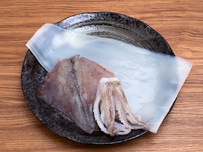 Japanese spear squid (Todarodes pacificus) for sashimi