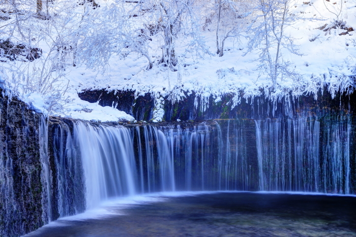 Karuizawa Shiraito Falls in the middle of winter