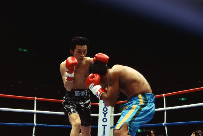 Toshiaki Nishioka (JPN), Toshiaki Nishioka (JPN)
MARCH 12, 2000 - Boxing : Toshiaki Nishioka (L) of Japan in action against Rodel Llanita (R) of Philippine during the Bantamweight match at Ryogoku Kokugikan in Tokyo, Japan.
(Photo by Mikio Nakai/AFLO) [0046].