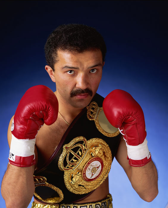 Orzubek Nazarov (KGS),
1990s - Boxing : A portrait of WBA Lightweight champion Orzubek Nazarov of Kyrgyzstan.
(Photo by Mikio Nakai/AFLO) [0046]