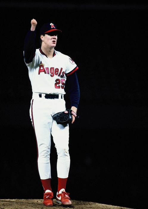 Jim Abbott (Angels),
UNDATED - MLB : Pitcher Jim Abbott #25 of the California Angels pitches during the game.
(Photo by Yoji Hoshijima/AFLO) [0228]
