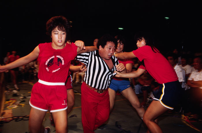 Shiro Abe,
Undated - Pro-Wrestling :
The referee Shiro Abe during the Women's Pro-Wrestling match in Japan.
(Photo by Yoji Hoshijima/AFLO) [0228].