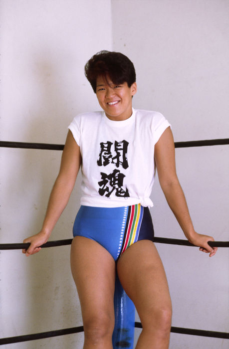 Asuka Lioness, Lioness Aska
1980s - Pro-Wrestling :.
A portrait of Lioness Aska.
(Photo by Yoji Hoshijima/AFLO) [0228].