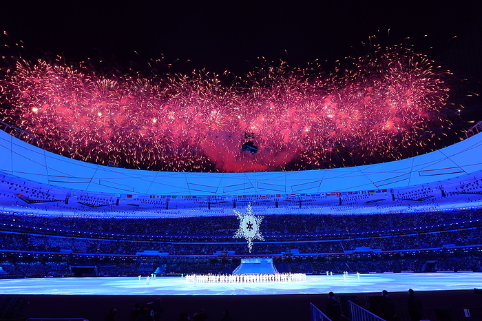 2022 Beijing Paralympics Opening Ceremony Fireworks   The Paralympic Flame, MARCH 4, 2022 : Beijing 2022 Paralympic Winter Games Opening Ceremony at National Stadium in Beijing, China.  Photo by Naoki Nishimura AFLO SPORT 