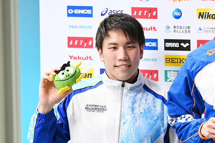 2022 Swimming Japan Preliminary Rounds for International Competitions Katsuhiro Matsumoto, MARCH 5, 2022   Swimming : The Japan Swimming Team Trials for international competition Men s 100m Butterfly Award ceremony at Tatsumi International Swimming Center, Tokyo, Japan.  Photo by MATSUO. K AFLO SPORT 