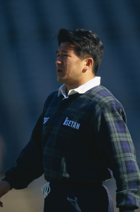 Yoshito Yoshida (Isetan),.
1999 - Rugby : Yoshito Yoshida of Isetan in action during the match in Japan.
(Photo by AFLO) [0633].