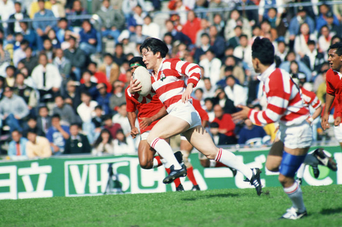 Eiji Kutsuki (JPN)
APRIL 8, 1990 - Rugby : IRB World Cup 1991 Asian Qualify match between Japan and Tonga in Japan.
(Photo by Shinichi Yamada/AFLO) [0348].
