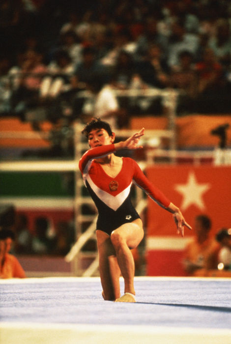 1984 Los Angeles Olympics Yanhong Ma  CHN , AUGUST 1, 1984   Artistic Gymnastics : Yanhong Ma of China in action during the Women s Gymnastics at the 1984 Los Angeles Olympic Games in Los Angeles, California, USA.   Photo by Shinichi Yamada AFLO   0348 