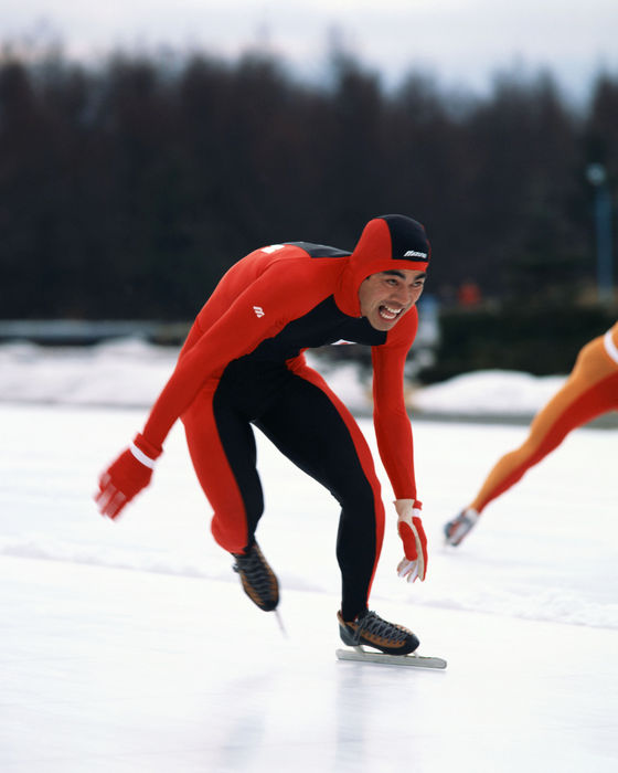 Masahiko Yamamoto (JPN), Masahiko Yamamoto
DECEMBER 18, 1980 - Speed Skating : Masahiko Yamamoto of Japan in action during the Men's 500m ar the Asian Speed Skating Championships.
(Photo by Shinichi Yamada/AFLO) [0348].