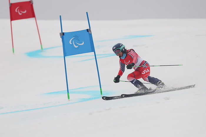 2022 Beijing Paralympics Alpine Women s Giant Slalom Visual Impairment Danelle Umstead  USA ,  MARCH 11, 2022   Alpine Skiing : Women s Giant Slalom Visually Impaired  during the Beijing 2022 Paralympic Winter Games  at National Alpine Skiing Centre in Beijing, China.   Photo by Naoki Nishimura AFLO SPORT 