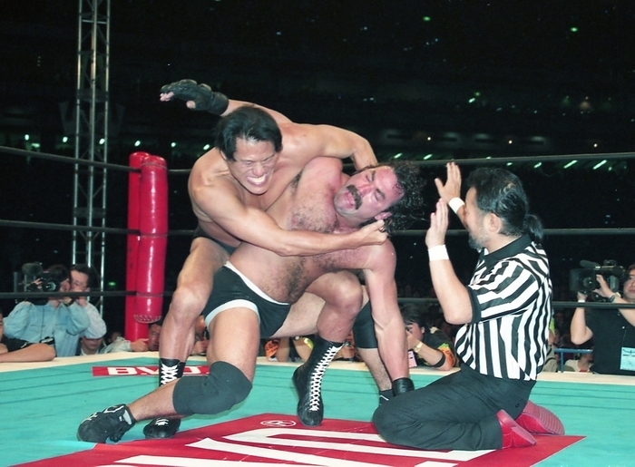Antonio Inoki Retirement match April 4, 1998 New Japan Pro Wrestling Antonio Inoki retirement match Antonio Inoki x Don Fry Tokyo Dome