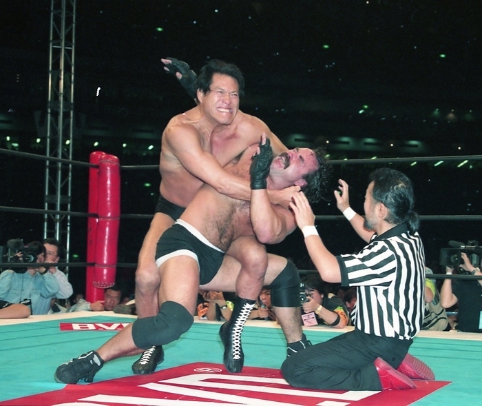 Antonio Inoki Retirement match April 4, 1998 New Japan Pro Wrestling Antonio Inoki retirement match Antonio Inoki x Don Fry Tokyo Dome