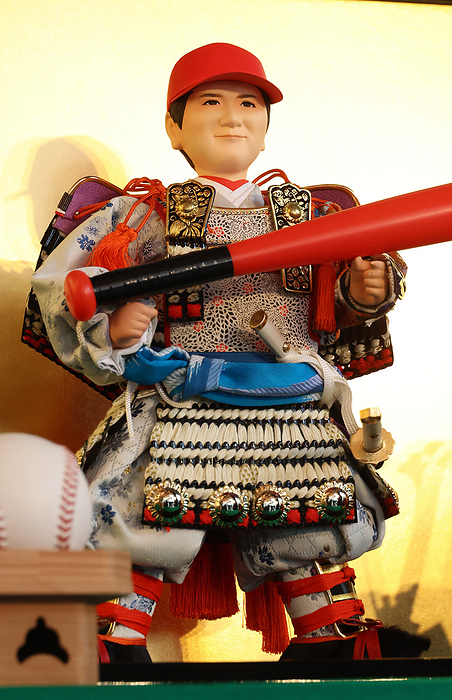 2022  General of the Year s Expectations  released. March 23, 2022, Tokyo, Japan   Japanese doll maker Kyugetsu displays a samurai doll of Major League Baseball player Shohei Ohtani at the company s showroom in Tokyo on Wednesday, March 23, 2022. In Japanese tradition, parents decorate samurai doll on May 5 to celebrate Children s Day to wish their children grow up to be healthy and robust.    Photo by Yoshio Tsunoda AFLO  