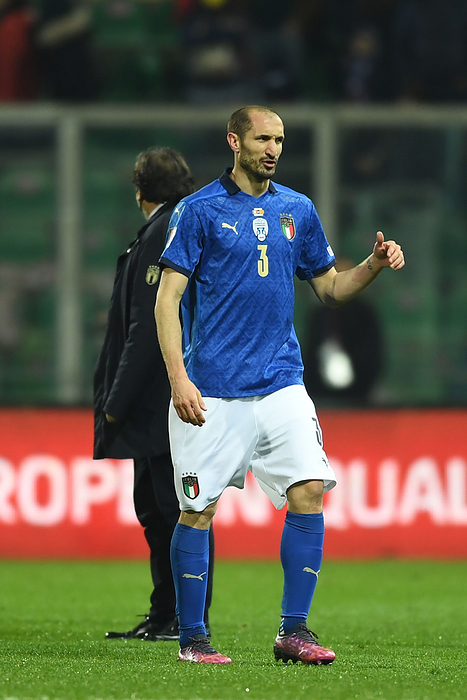 2022 FIFA World Cup European Qualifying Playoffs Italy Misses World Cup Giorgio Chiellini  Italy     Despair   during the Fifa  World Cup 2022 Qatar Played offf match between Italy 0 1 North Macedonia   at Renzo Barbera  Stadium  on March 24, 2022 in Palermo, Italy.  Photo by Maurizio Borsari AFLO  