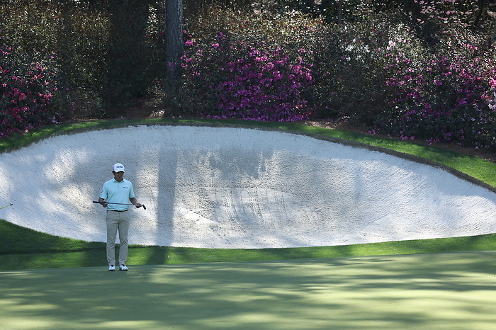 2022 Masters golf tournament Japan s Takumi Kanaya on the 13th hole during the first round of the 2022 Masters golf tournament at the Augusta National Golf Club in Augusta, Georgia, United States, on April 7, 2022.  Photo by Koji Aoki AFLO SPORT 