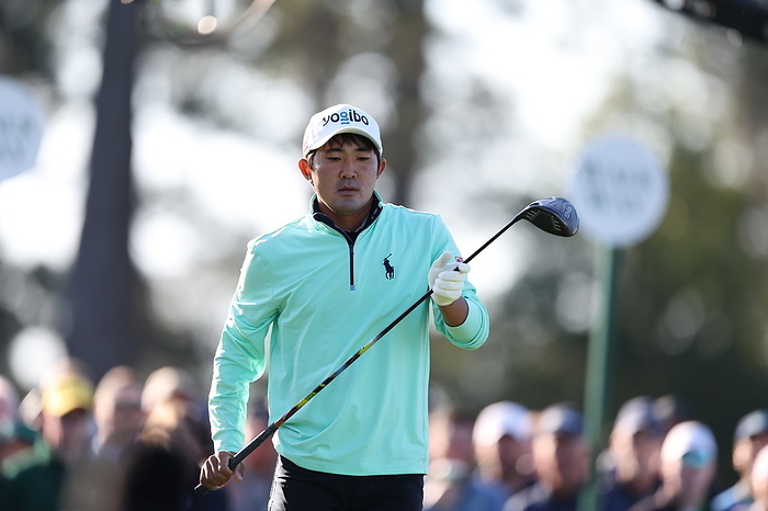 2022 Masters golf tournament Japan s Takumi Kanaya on the 1st hole during the second round of the 2022 Masters golf tournament at the Augusta National Golf Club in Augusta, Georgia, United States, on April 8, 2022.  Photo by Koji Aoki AFLO SPORT 