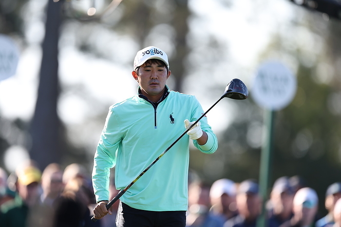 2022 Masters golf tournament Japan s Takumi Kanaya on the 1st hole during the second round of the 2022 Masters golf tournament at the Augusta National Golf Club in Augusta, Georgia, United States, on April 8, 2022.  Photo by Koji Aoki AFLO SPORT 