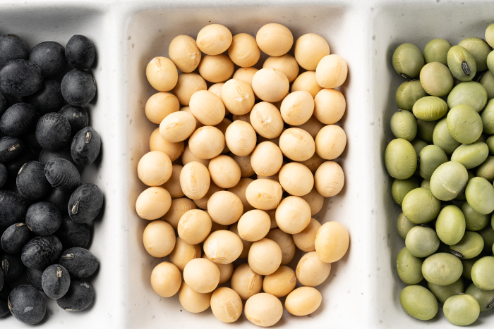 3 types of soybeans