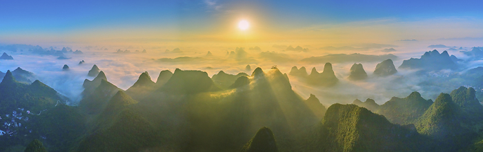 China China  Light mountain 