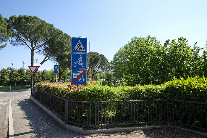 Imola, Italy Sign marking the end of the home zone