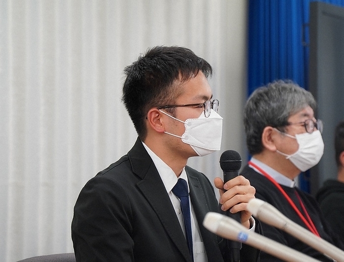 Press conference by the Kita Kanto Medical Consultation Association, a non profit organization that conducted a survey on the living conditions of parolees. Press conference of the NPO  Kita Kanto Medical Consultation Association  which conducted a survey on the living conditions of parolees, at 0:50 p.m. on March 8, 2022 in Chiyoda ku, Tokyo, Japan  photo by Jun Ida.