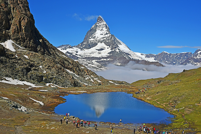 Matterhorn and Riffelsee Alps Switzerland