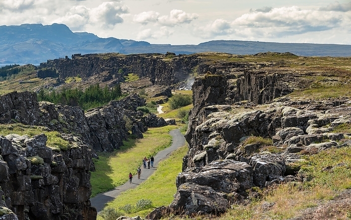 Sinkvetlil National Park, Iceland Rift valley or rift zone, Thingvellir,  ingvellir National Park, Iceland, Europe