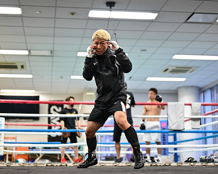 Naoya Inoue training session Naoya Inoue  JPN , MAY 4, 2022   Boxing : Bantamweight world champion Naoya Inoue during a training session in Yokohama, Kanagawa, Japan. Hiroaki Finito Yamaguchi AFLO 