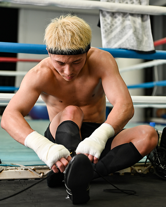 Naoya Inoue training session Naoya Inoue  JPN , MAY 4, 2022   Boxing : Bantamweight world champion Naoya Inoue during a training session in Yokohama, Kanagawa, Japan. Hiroaki Finito Yamaguchi AFLO 
