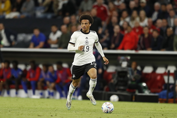 Soccer : UEFA Nations League Group stage : Germany 1 1 England Leroy Sane  GER , JUNE 7, 2022   Football   Soccer : UEFA Nations League group stage for final tournament Group A3 between Germany 1 1 England at the Allianz Arena in Munich, Germany.  Photo by Mutsu Kawamori AFLO 