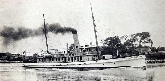 Tugboat USS Standish on the Cape Cod Canal 7 12 1915  Tugboat USS Standish on the Cape Cod Canal 7 12 1915 