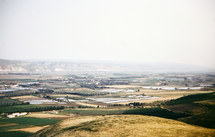 Israel April 1965:  Fishponds of the Jordan River in Israel Fishponds of the Jordan River in Israel