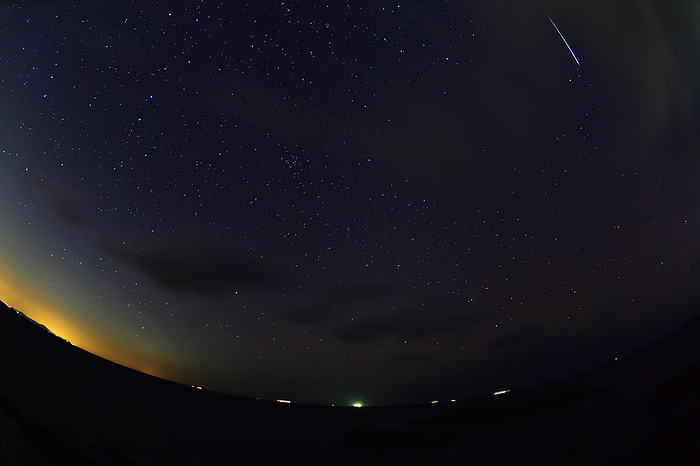 starry sky landscape photo shooting star Iseshima Kunisaki Armorizaki