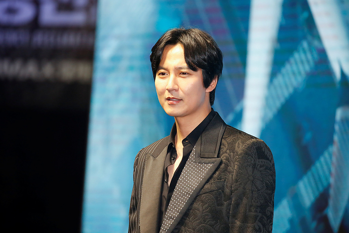 Production press conference for the movie Emergency Declaration in Seoul Kim Nam Gil, June 20, 2022 : Kim Nam Gil attends a production press conference for the movie  Emergency Declaration  in Seoul, South Korea.  Photo by Lee Jae Won AFLO   SOUTH KOREA 