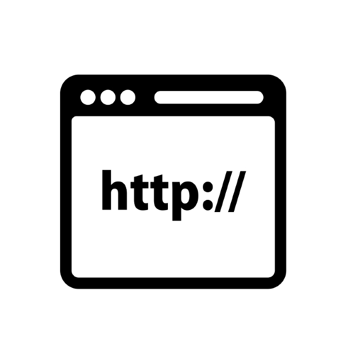 Internet, web browser, http connection vector icon illustration