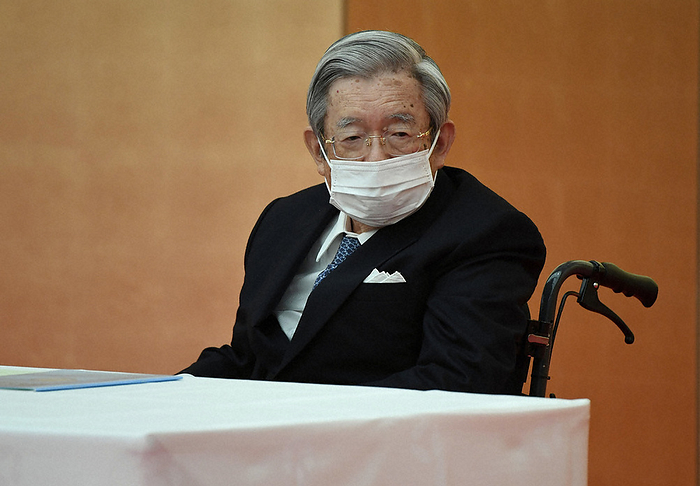 Prince Hitachi at the National Commendation for Invention Ceremony Prince Hitachi attending the National Commendation for Invention Ceremony in Minato Ward, Tokyo, June 30, 2022  Photo by Akito Miyamoto 