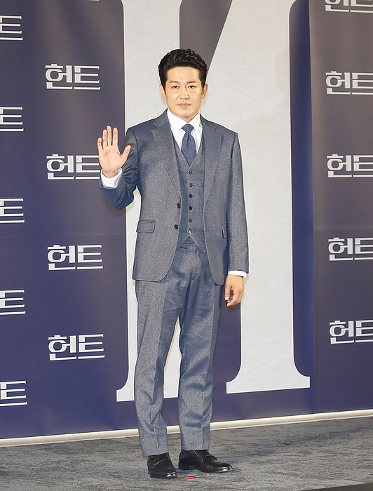 Production press conference for the movie  Hunt  in Seoul Heo Sung Tae, July 5, 2022 : South Korean actor Heo Sung Tae poses at a production press conference for the movie  Hunt  in Seoul, South Korea.  Photo by Lee Jae Won AFLO   SOUTH KOREA 