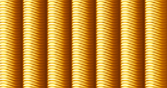 CG-generated background image with golden wavy lines